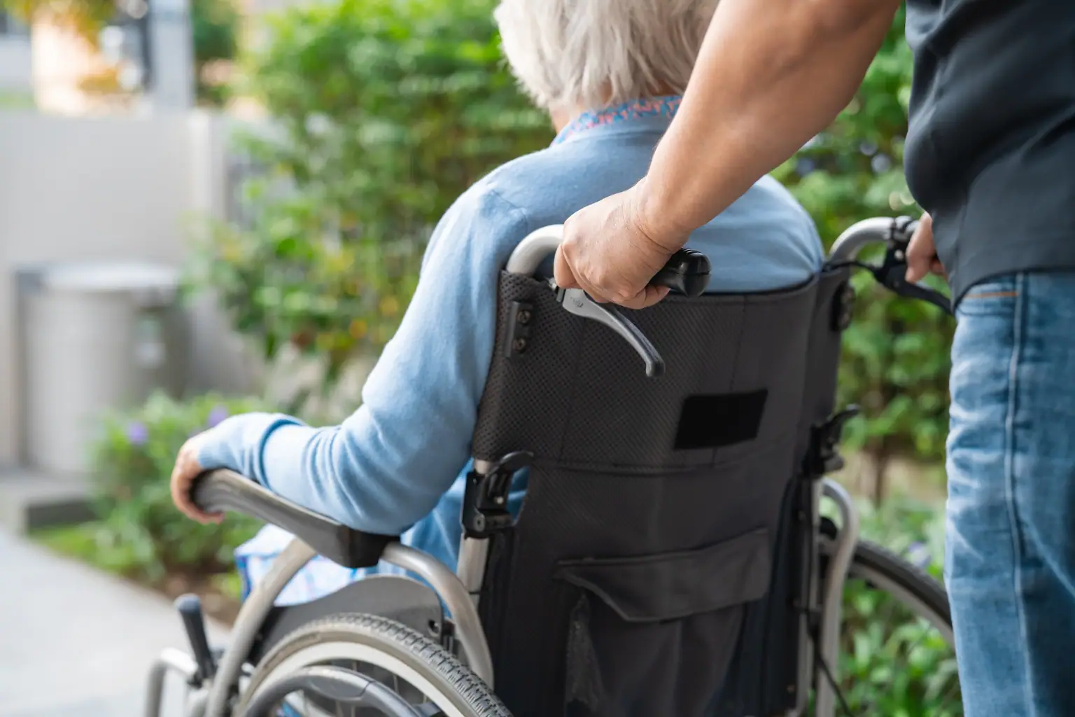 Senior in wheel chair