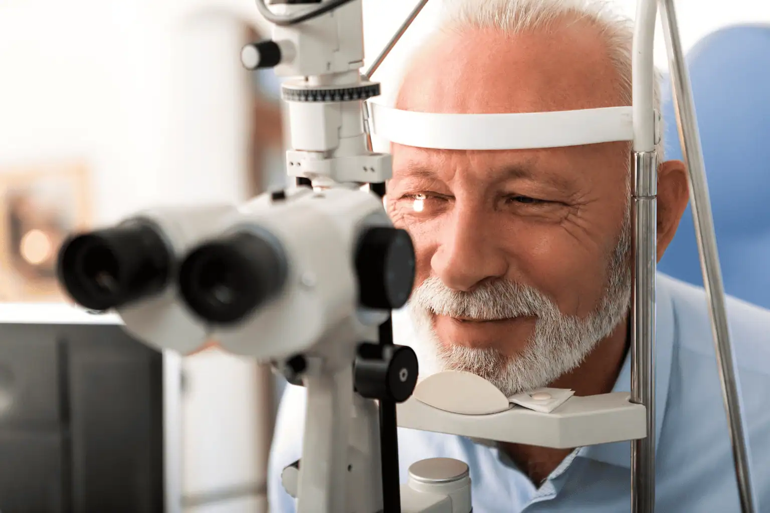 Senior eye testing
