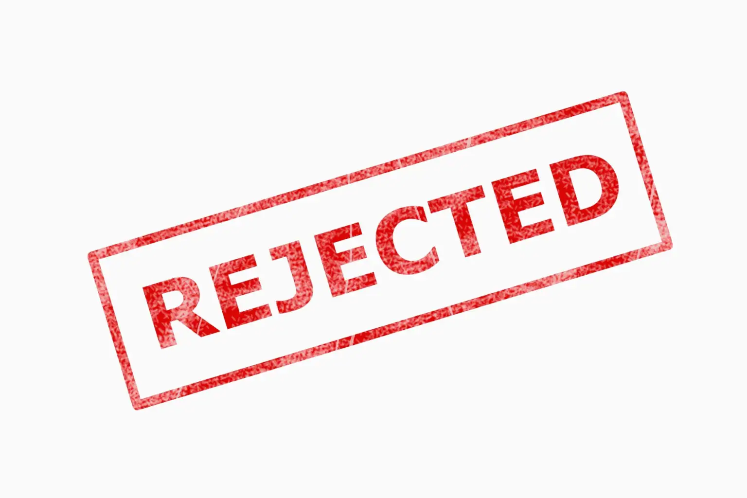 Rejected stamp